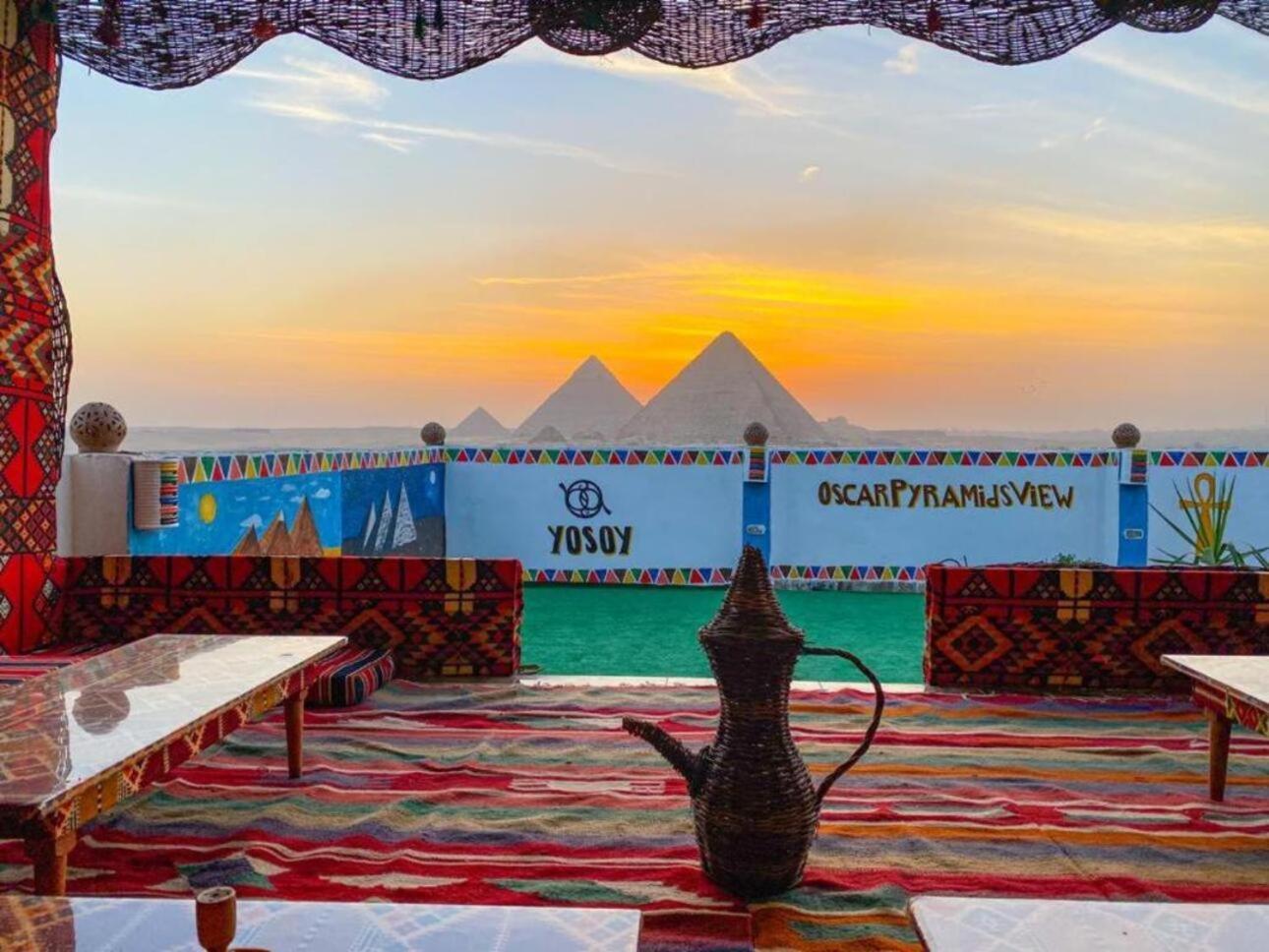 Oscar Pyramids View Hotel Nazlet el-Sîsi Exterior foto